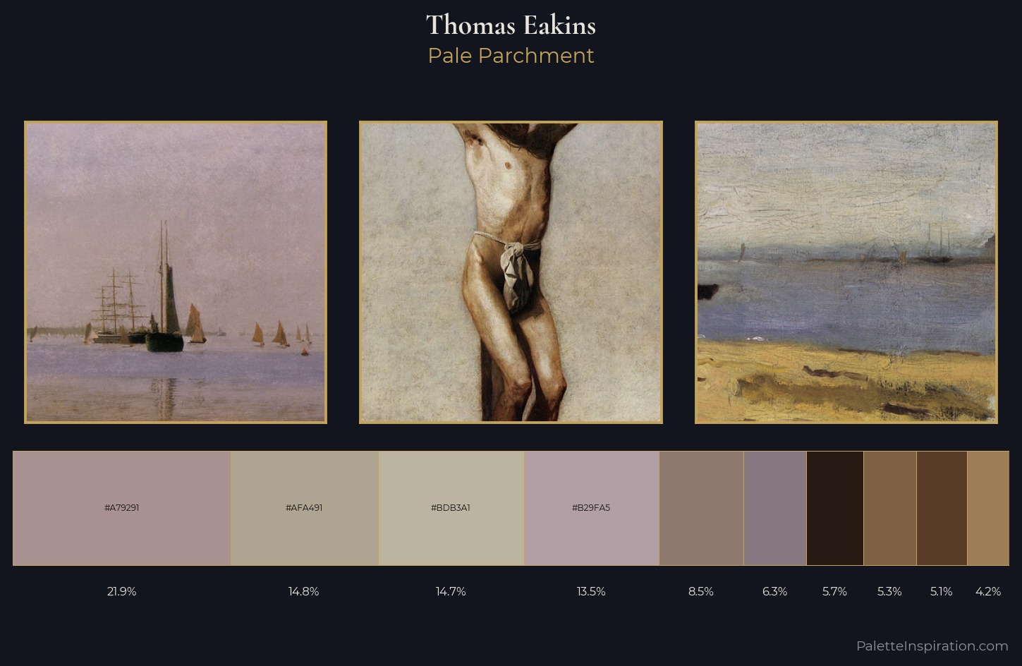 Thomas Eakins Palette 4 — Pale Parchment