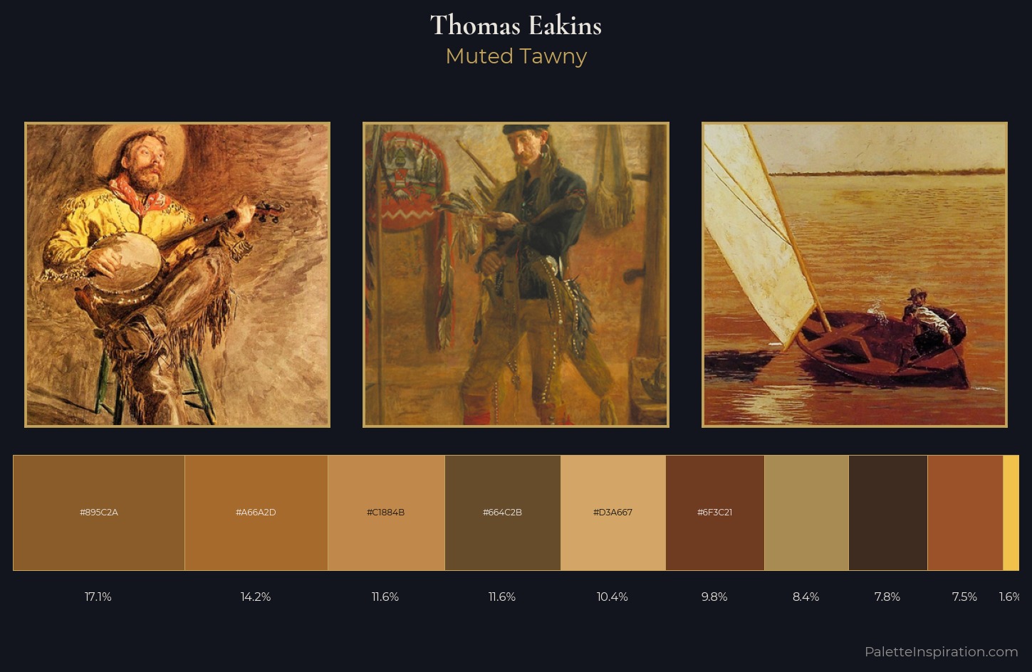 Thomas Eakins Palette 5 — Muted Tawny