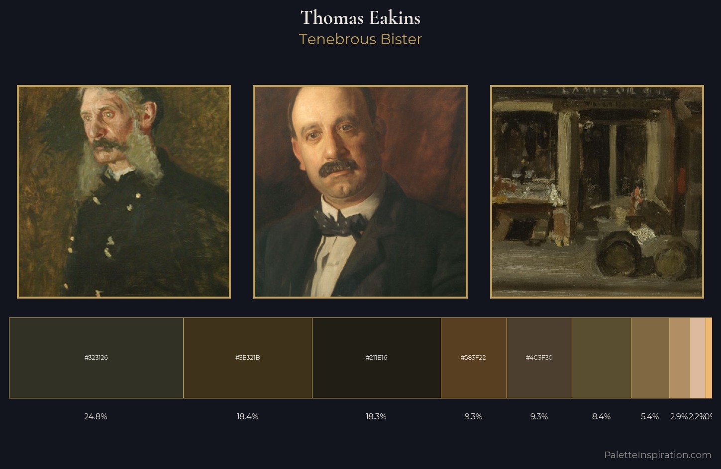 Thomas Eakins Palette 9 — Tenebrous Bister