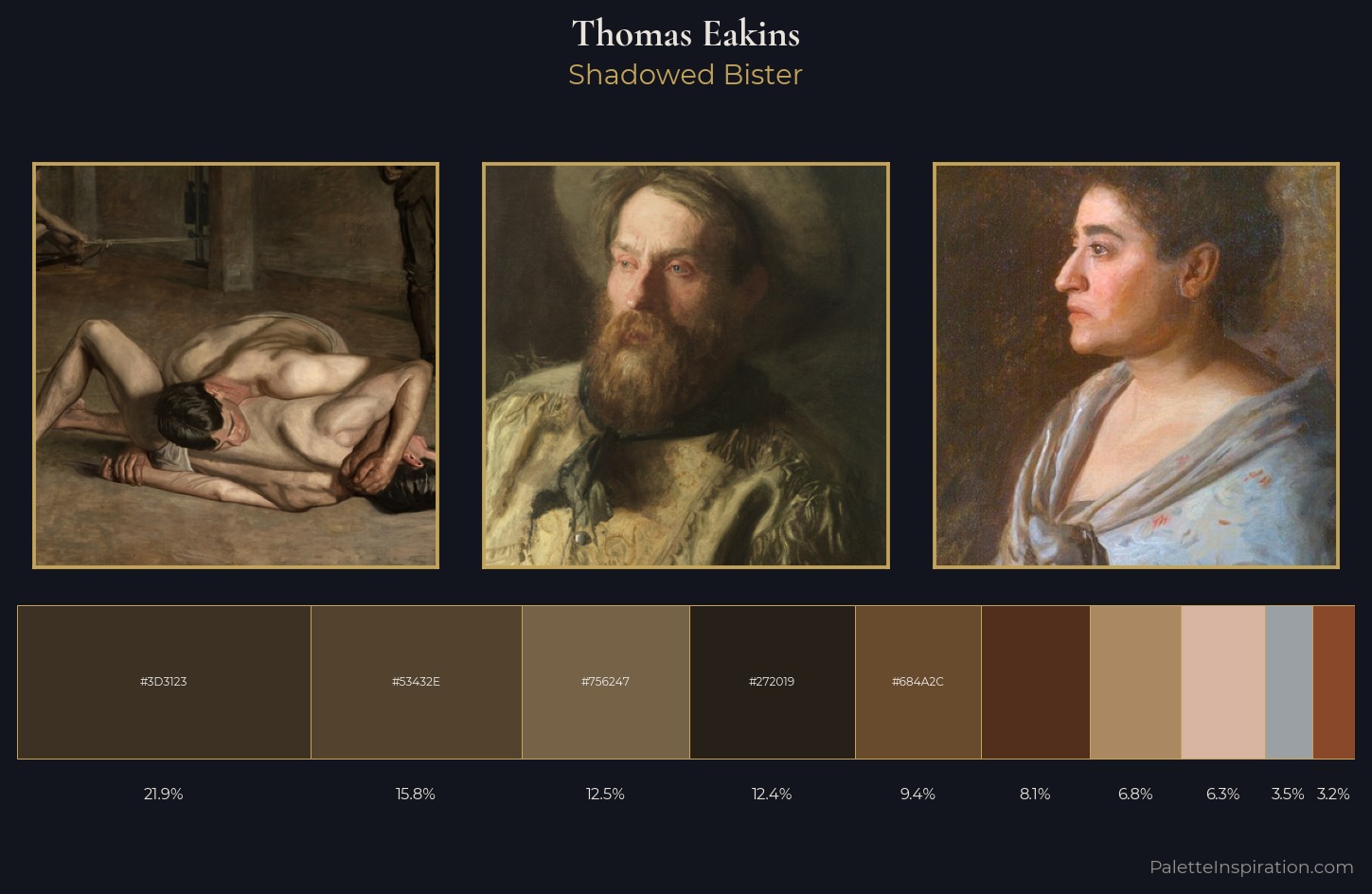 Thomas Eakins Palette 10 — Shadowed Bister