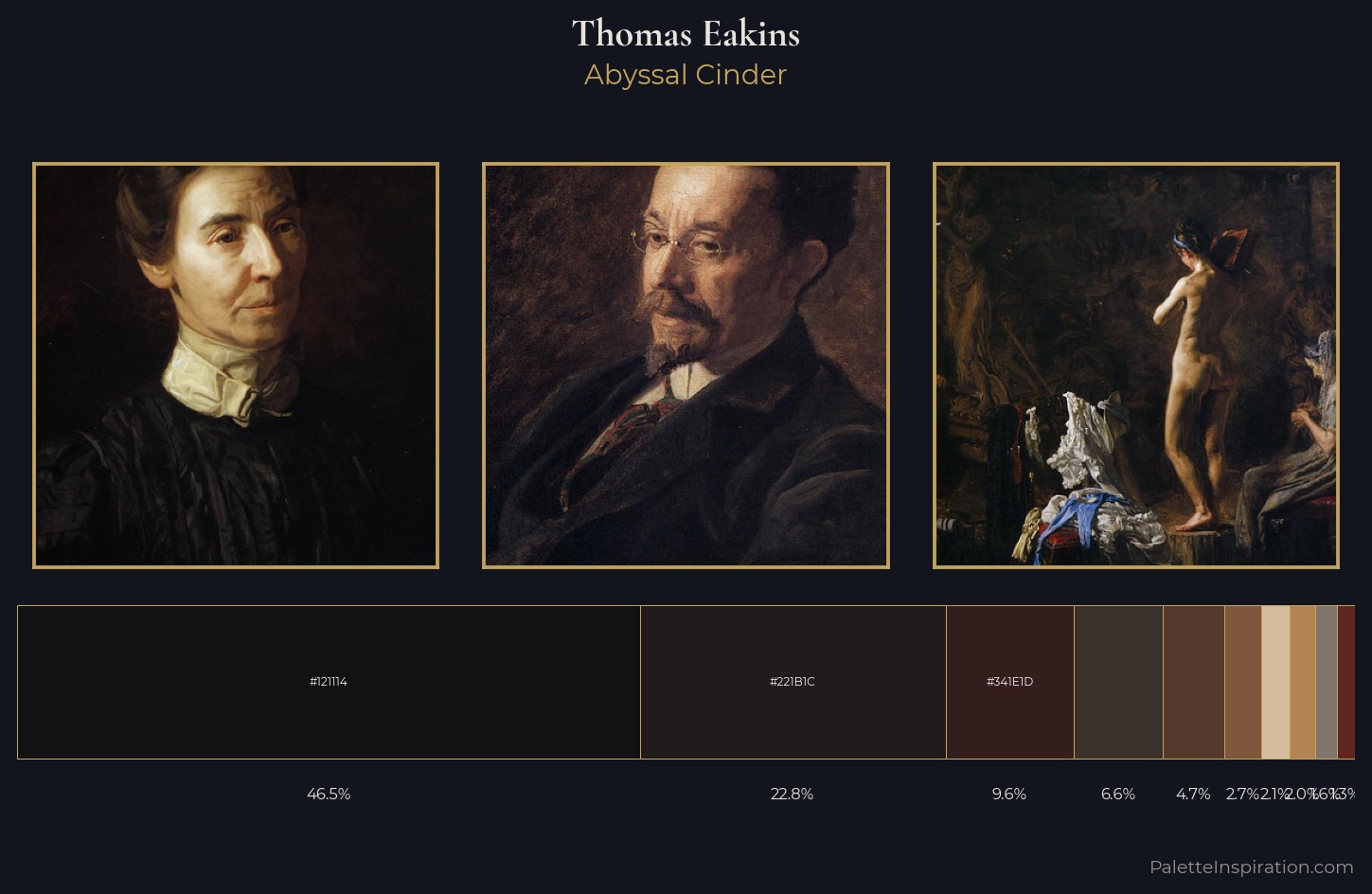 Thomas Eakins Palette 13 — Abyssal Cinder