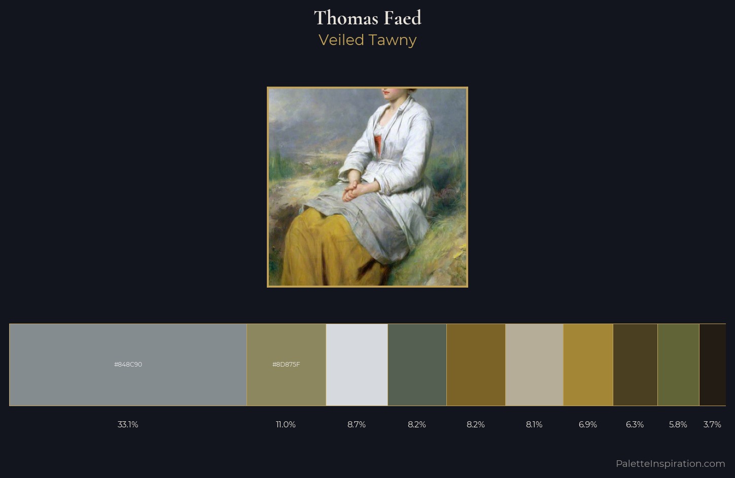 Thomas Faed Palette 1 — Veiled Tawny