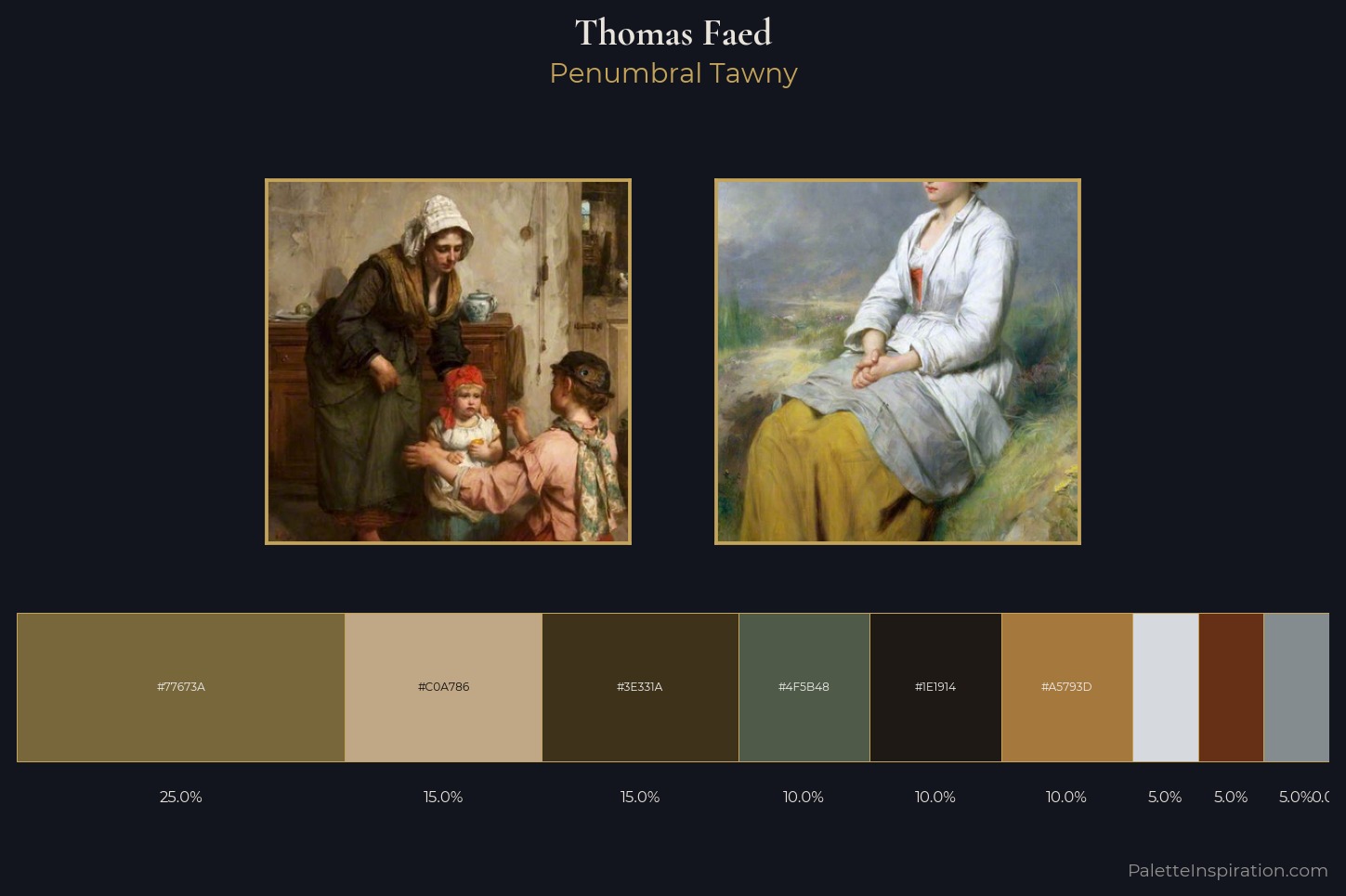 Thomas Faed Master Palette — Penumbral Tawny