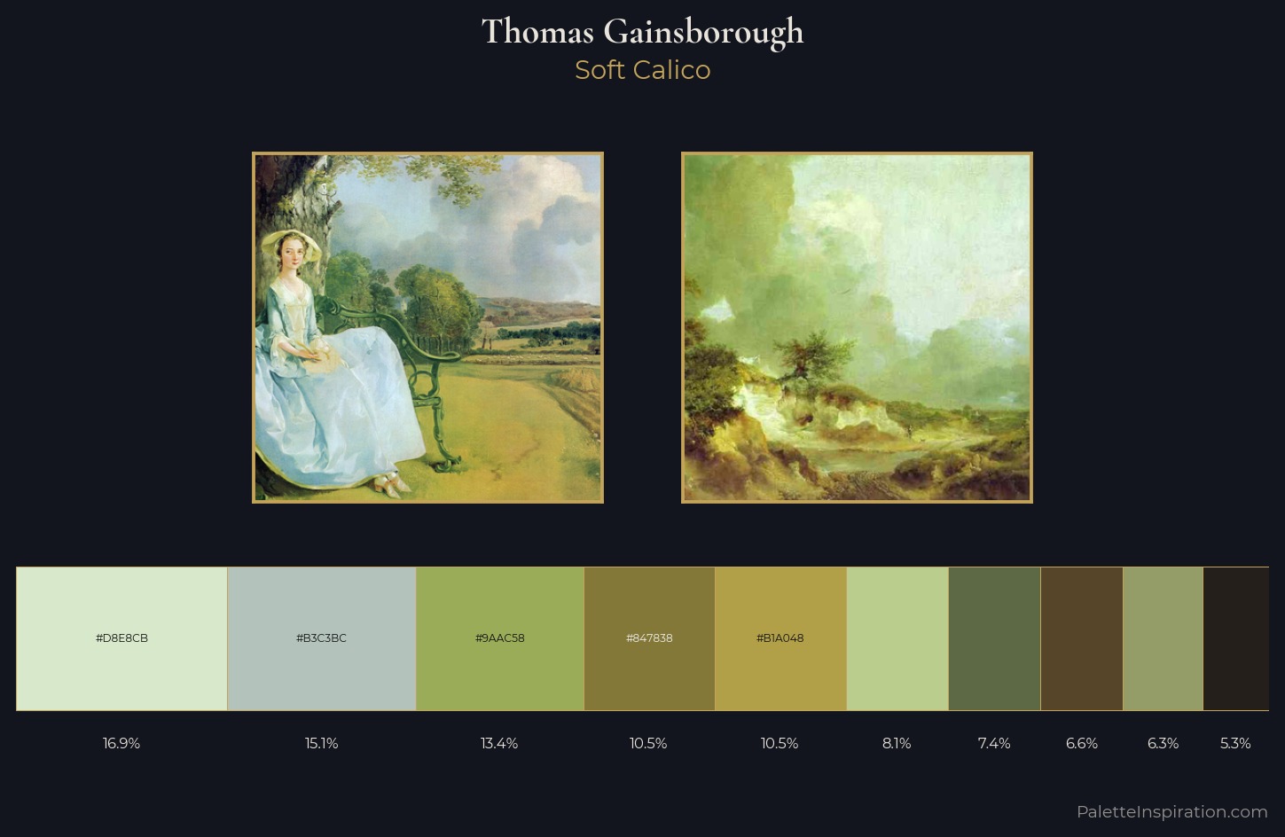 Thomas Gainsborough Palette 2 — Soft Calico