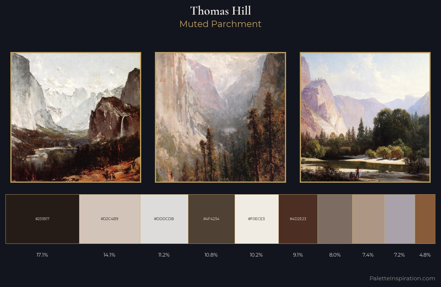 Thomas Hill Palette 3 — Muted Parchment