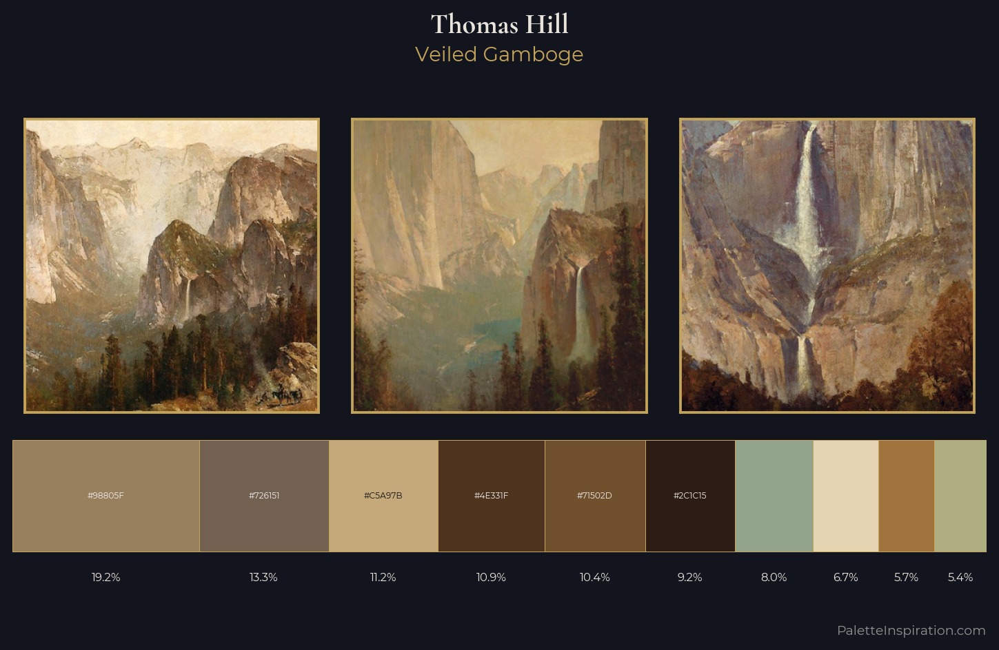 Thomas Hill Palette 5 — Veiled Gamboge