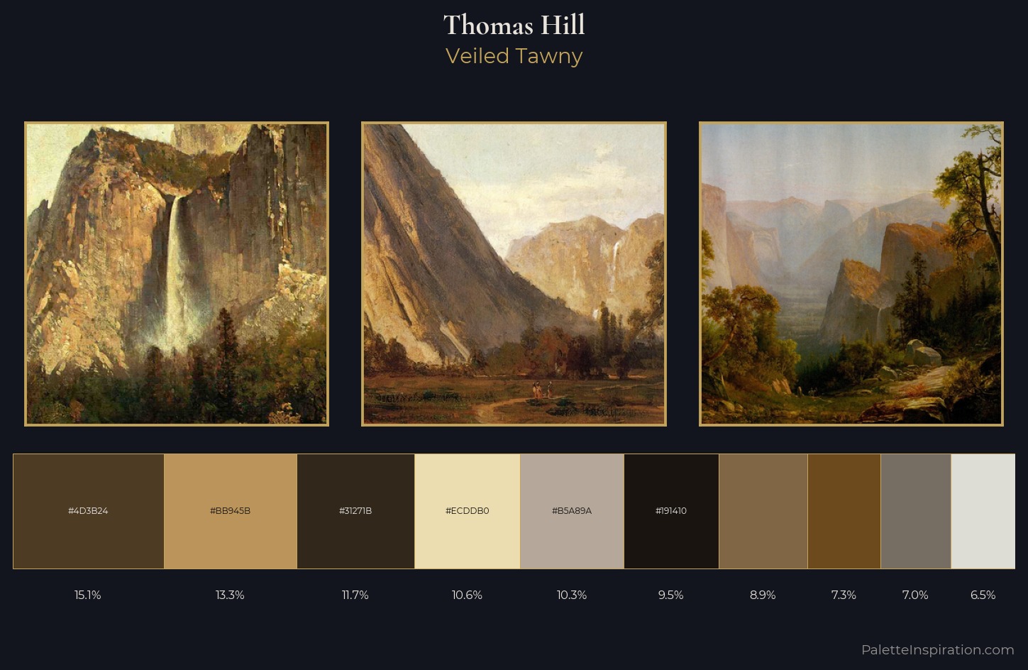 Thomas Hill Palette 7 — Veiled Tawny