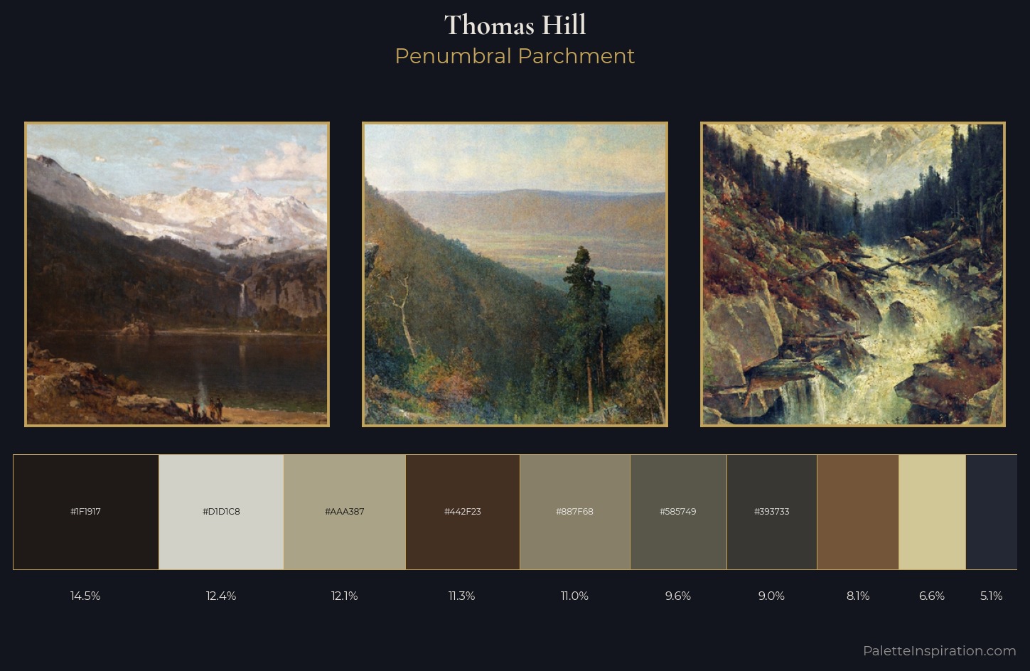 Thomas Hill Palette 10 — Penumbral Parchment