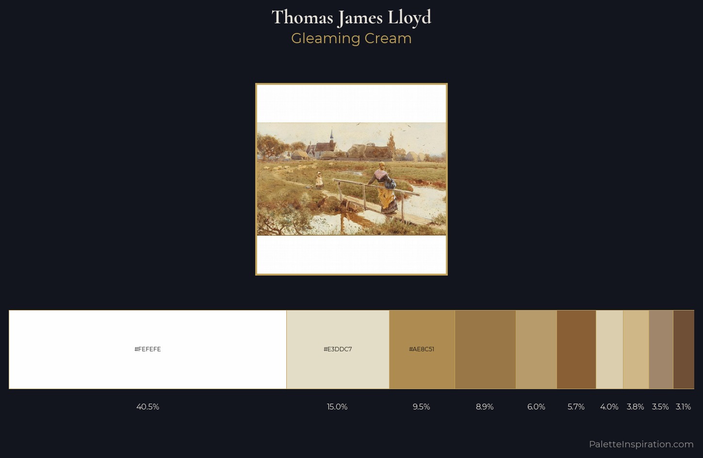 Thomas James Lloyd Palette 1 — Gleaming Cream