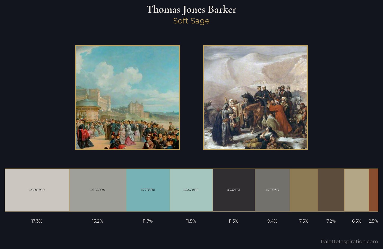 Thomas Jones Barker Palette 1 — Soft Sage