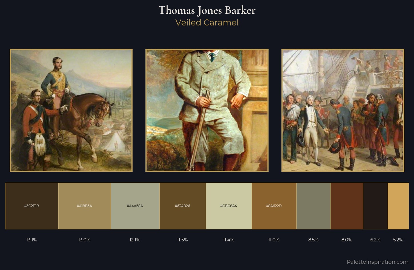 Thomas Jones Barker Palette 4 — Veiled Caramel