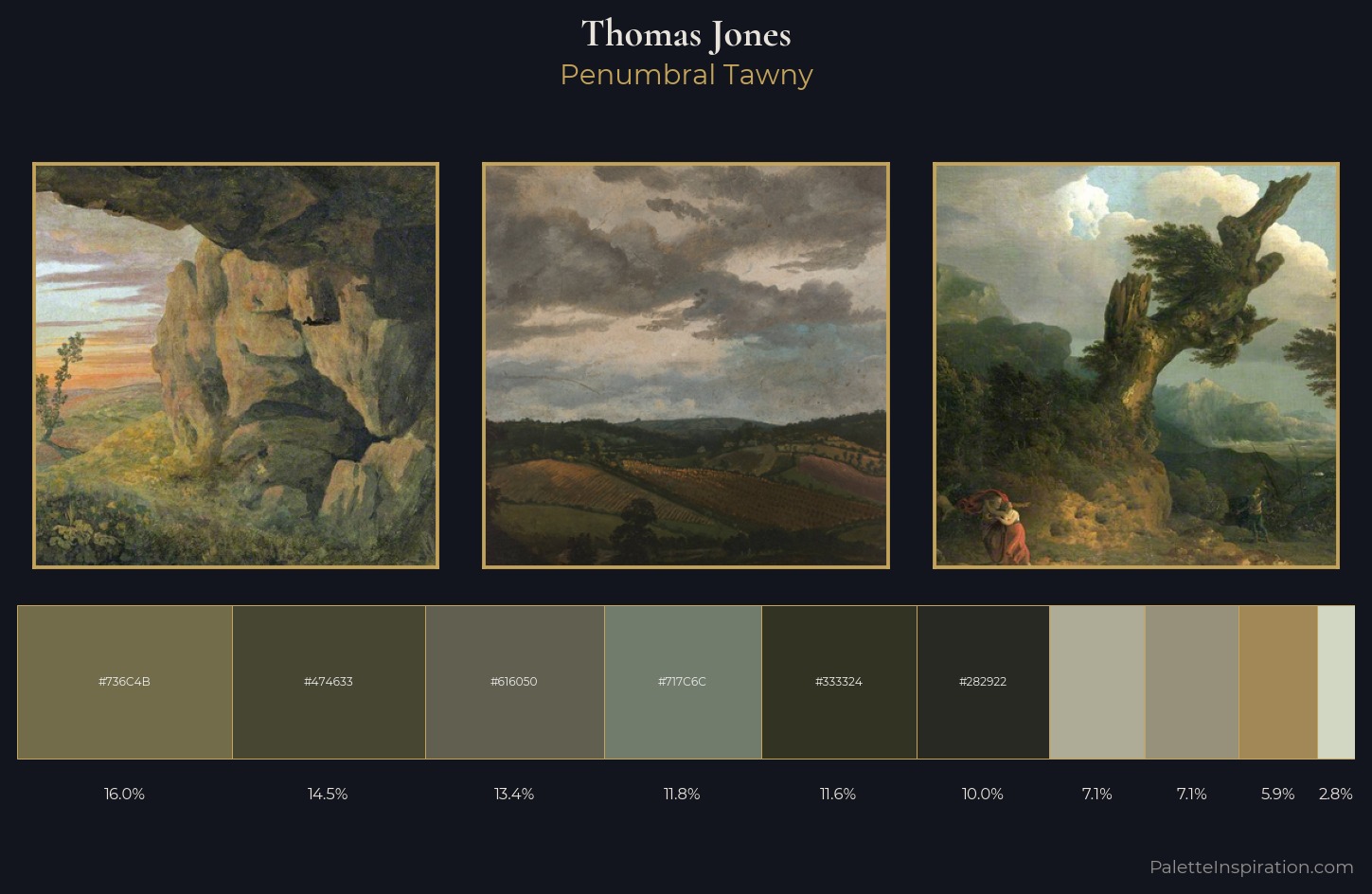 Thomas Jones Palette 5 — Penumbral Tawny