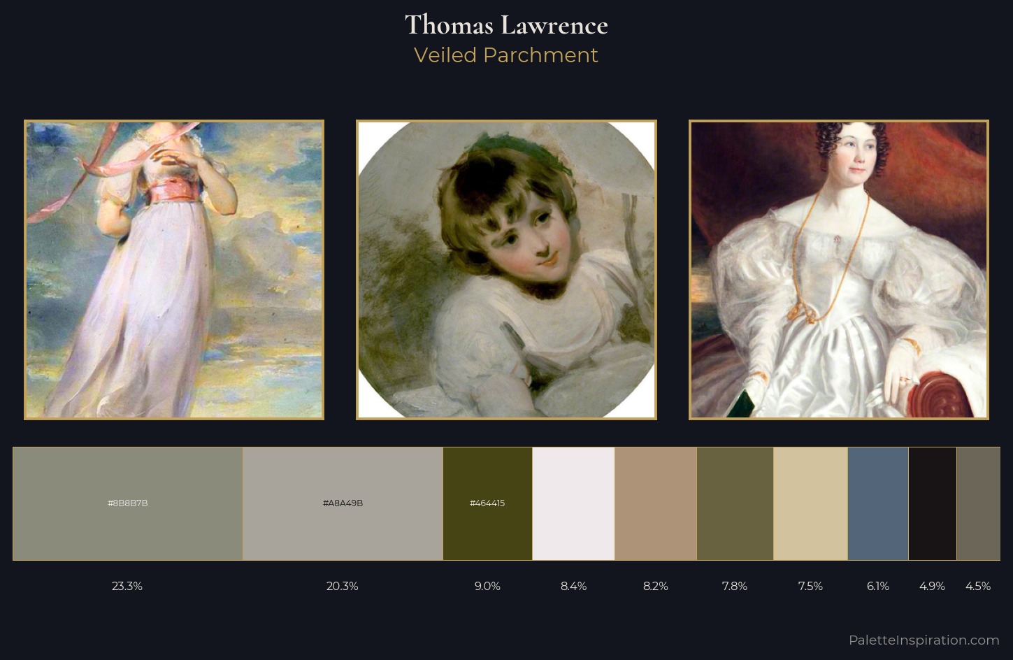 Thomas Lawrence Palette 2 — Veiled Parchment