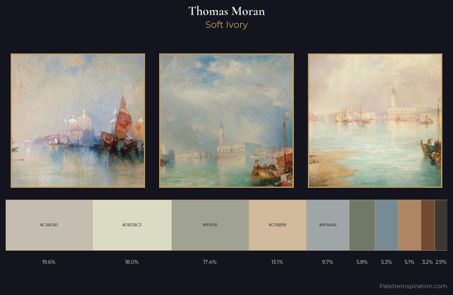 Thomas Moran Palette 3 — Soft Ivory