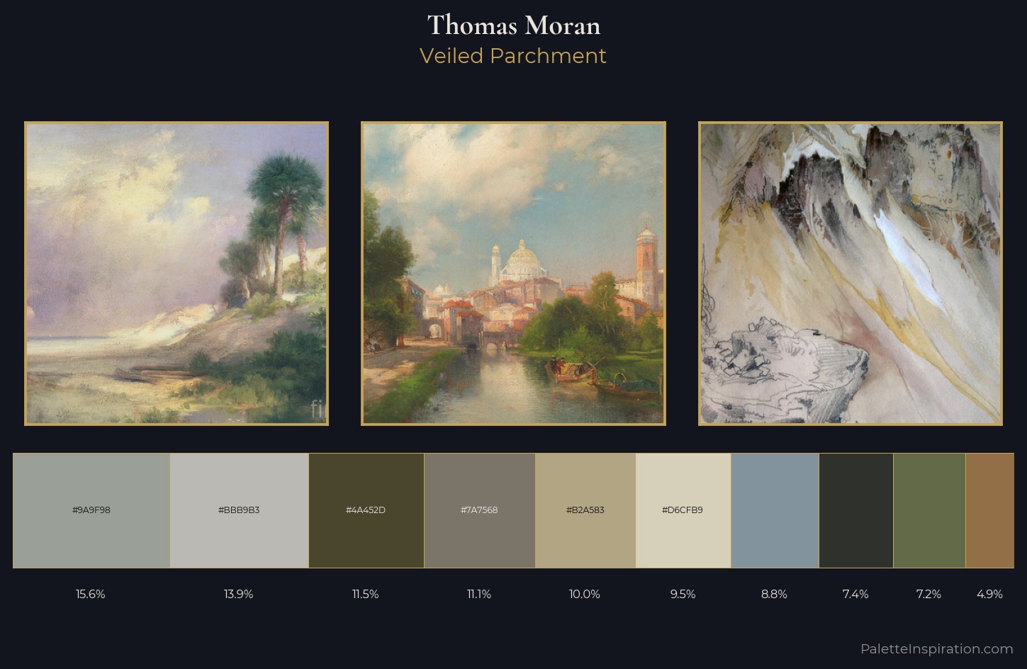 Thomas Moran Palette 7 — Veiled Parchment