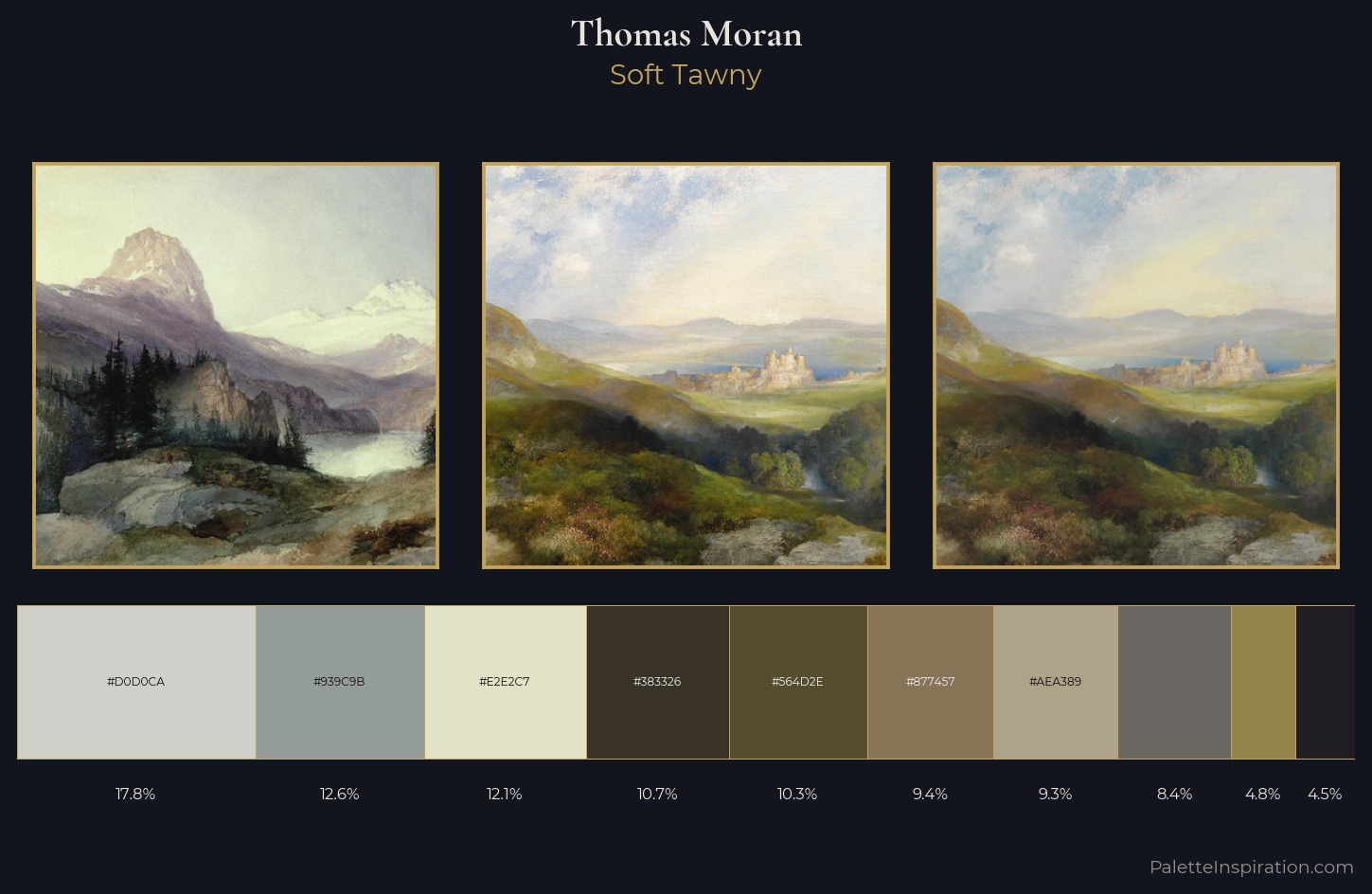Thomas Moran Palette 9 — Soft Tawny