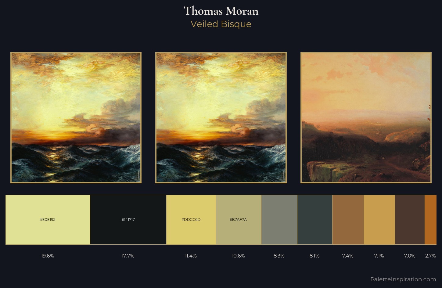 Thomas Moran Palette 11 — Veiled Bisque