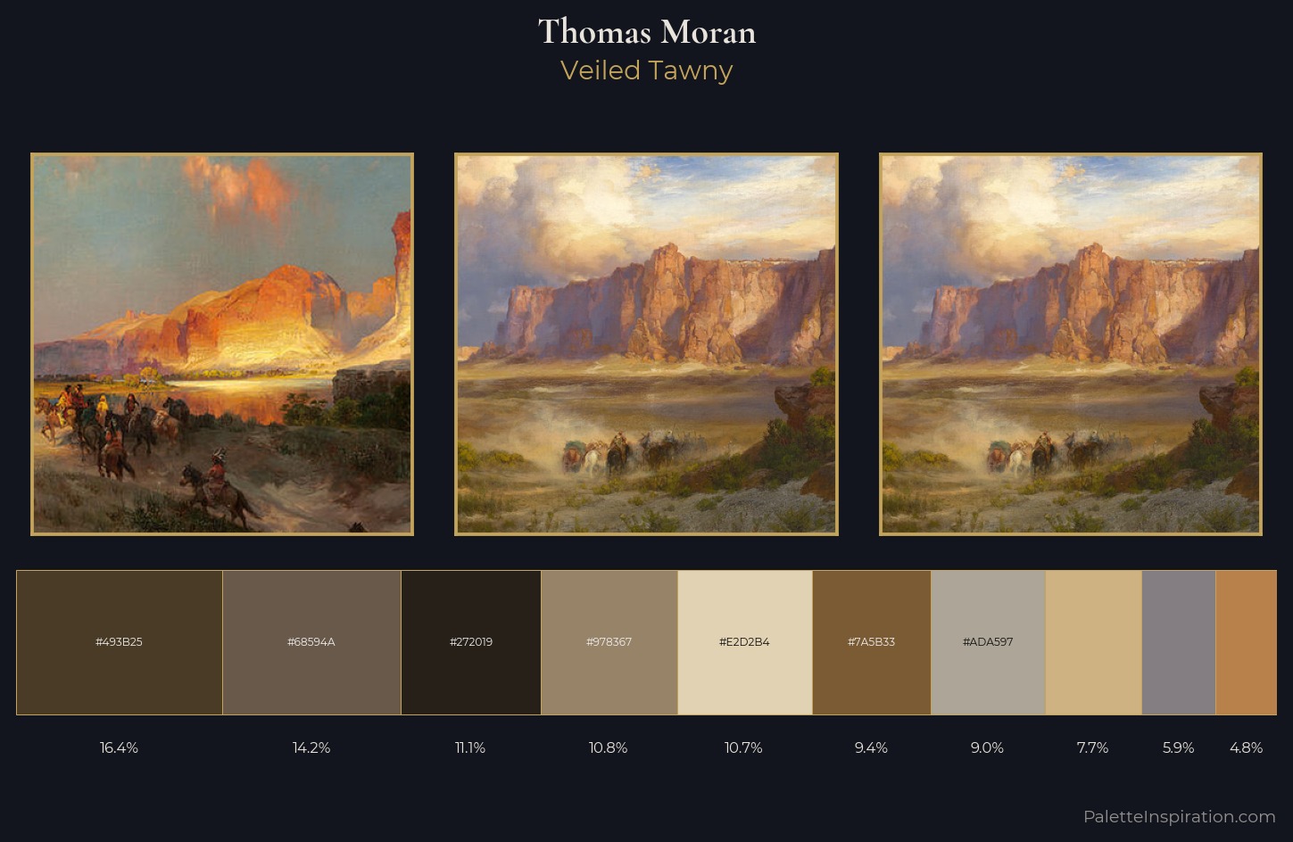 Thomas Moran Palette 12 — Veiled Tawny