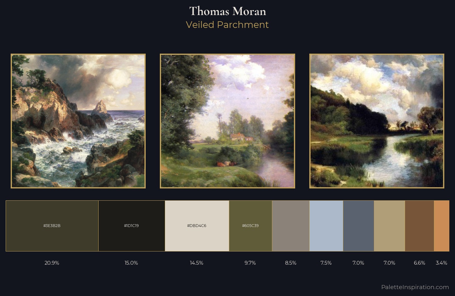 Thomas Moran Palette 13 — Veiled Parchment