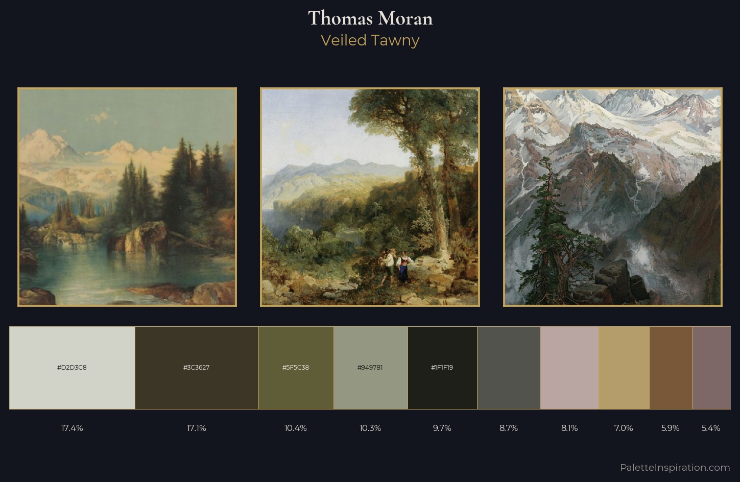 Thomas Moran Palette 15 — Veiled Tawny
