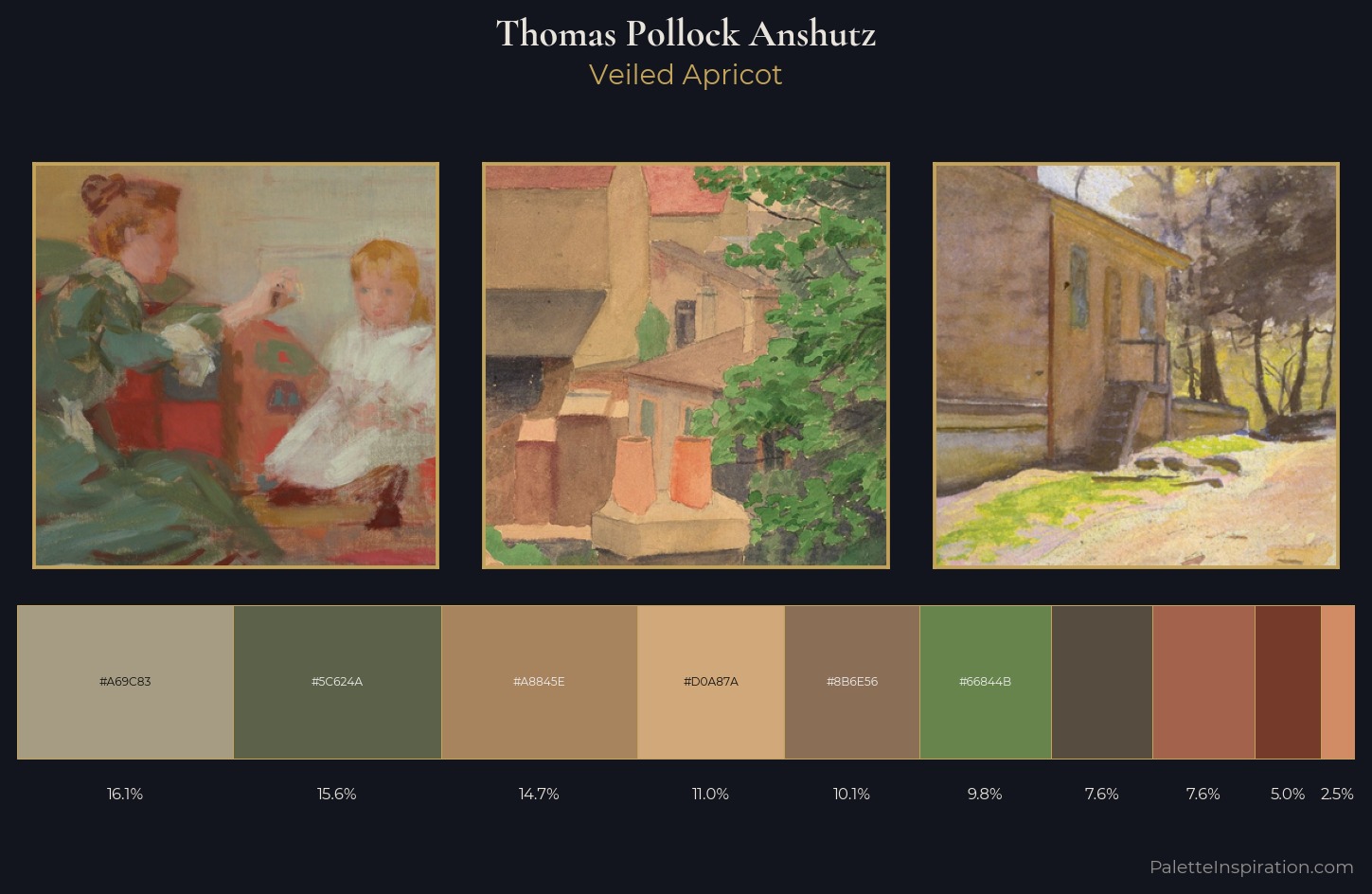 Thomas Pollock Anshutz Palette 5 — Veiled Apricot