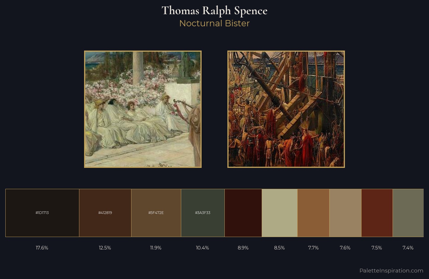 Thomas Ralph Spence Palette 1 — Nocturnal Bister
