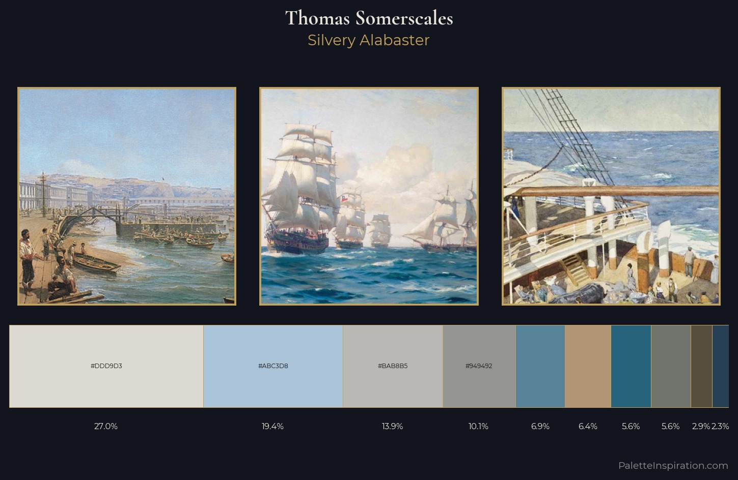 Thomas Somerscales Palette 2 — Silvery Alabaster