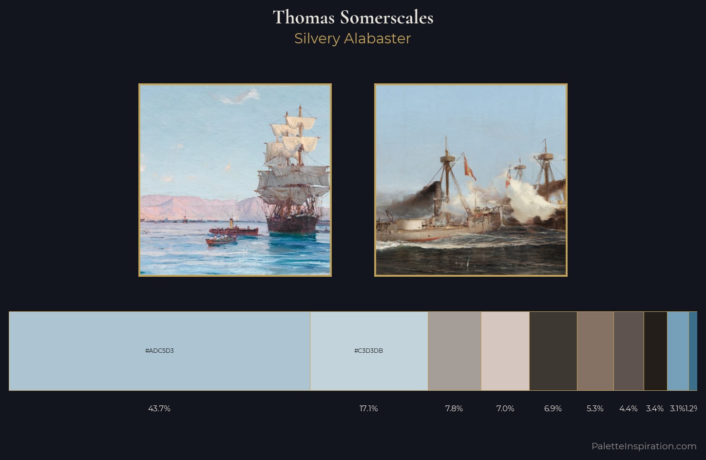 Thomas Somerscales Palette 3 — Silvery Alabaster
