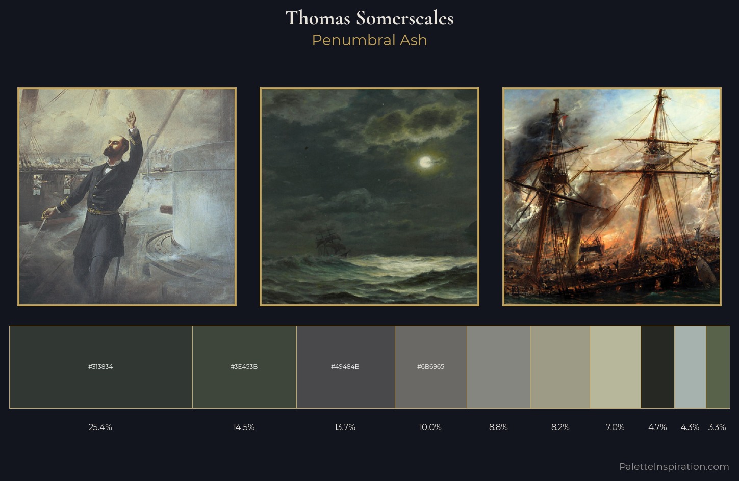 Thomas Somerscales Palette 6 — Penumbral Ash