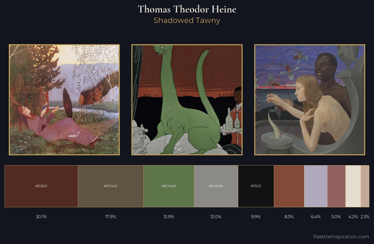 Thomas Theodor Heine Palette 4 — Shadowed Tawny