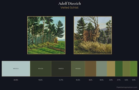Adolf Dietrich Palette 1 - Veiled Schist