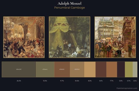 Adolph Menzel Palette 3