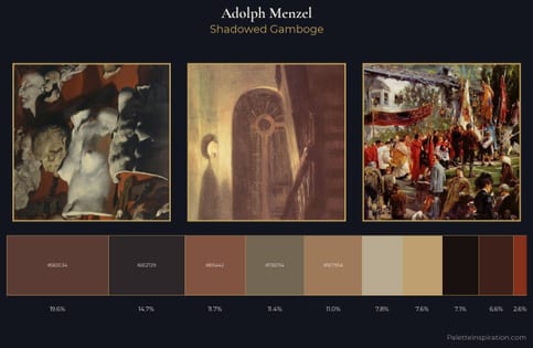 Adolph Menzel Palette 5