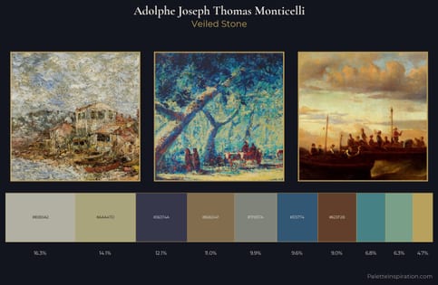 Adolphe Joseph Thomas Monticelli Palette 2