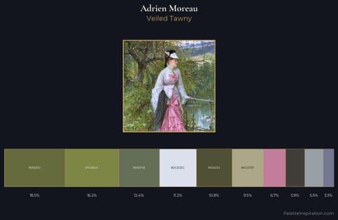 Adrien Moreau Palette 1 - Veiled Tawny