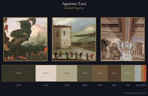 Agostino Tassi Palette 1 - Veiled Tawny