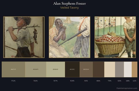 Alan Stephens Foster Palette 1 - Veiled Tawny