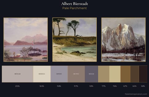 Albert Bierstadt Palette 6 - Pale Parchment