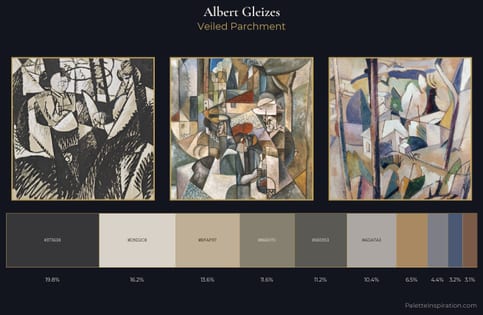 Albert Gleizes Palette 2 - Veiled Parchment