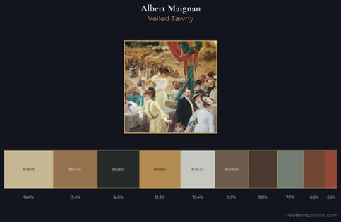 Albert Maignan Palette 1 - Veiled Tawny