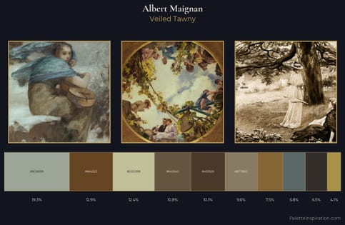 Albert Maignan Palette 2 - Veiled Tawny