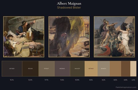 Albert Maignan Palette 3 - Shadowed Bister