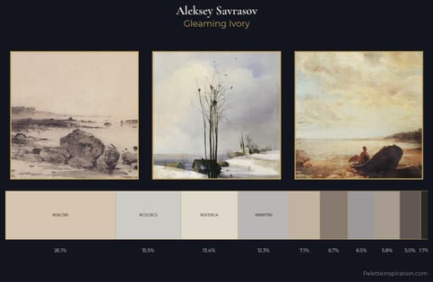Aleksey Savrasov Palette 3 - Gleaming Ivory