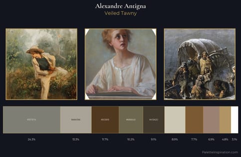 Alexandre Antigna Palette 1 - Veiled Tawny