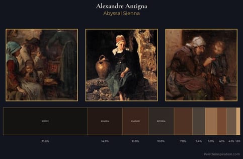 Alexandre Antigna Palette 9 - Abyssal Sienna
