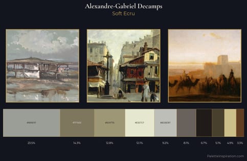 Alexandre-Gabriel Decamps Palette 3