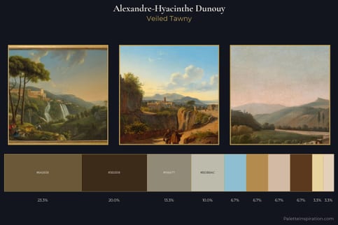 Alexandre-Hyacinthe Dunouy Master Palette - Veiled Tawny