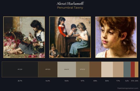 Alexei Harlamoff Palette 4 - Penumbral Tawny