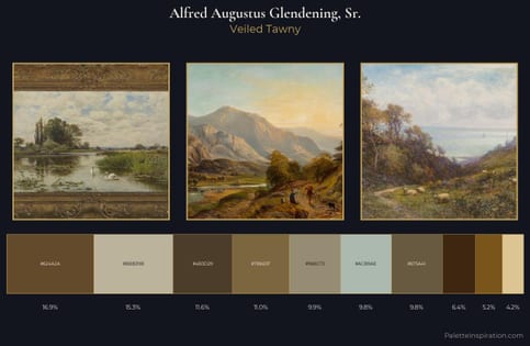 Alfred Augustus Glendening, Sr. Palette 3 - Veiled Tawny