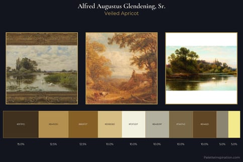 Alfred Augustus Glendening, Sr. Master Palette - Veiled Apricot